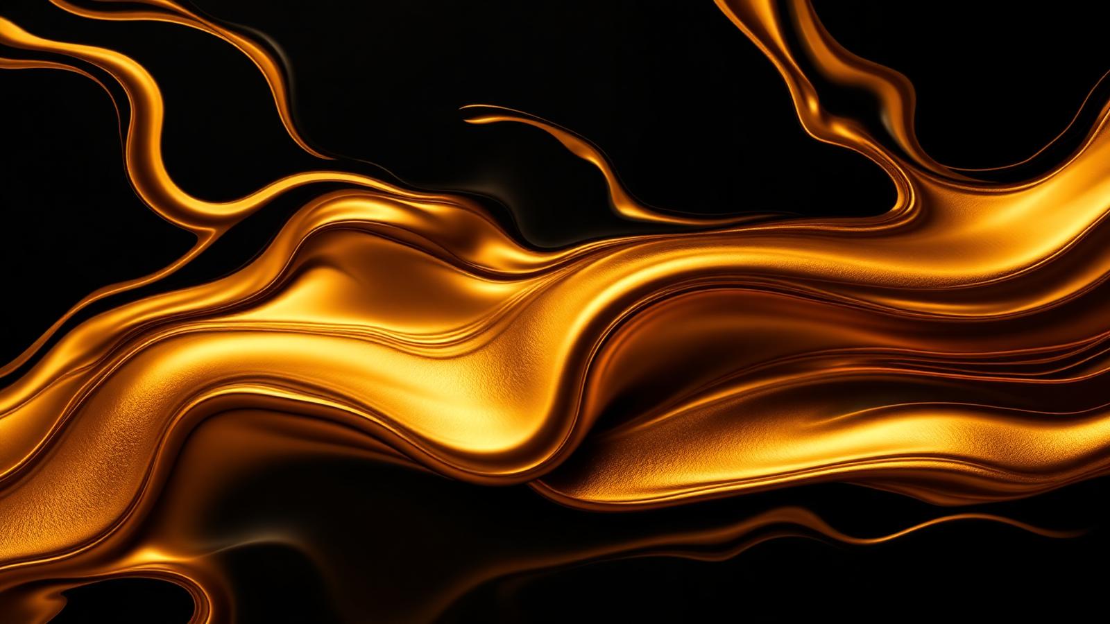 Liquid gold abstract texture